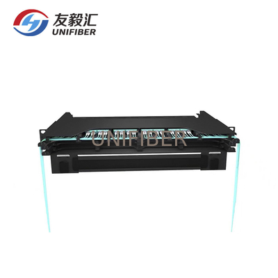 144 Ports MPO MTP Fiber Patch Panel With 8F 12F Cassette Capacity