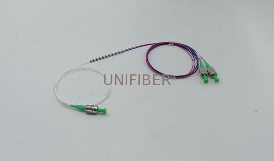 High ER 1x2 SM PM Fiber Coupler FC/APC 1310nm 1550nm 1060nm