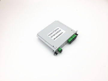 Cassette PLC Fiber Optical Splitter 1x4 Card Inserting LGX Module With SC/APC Connector