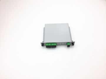 Cassette PLC Fiber Optical Splitter 1x4 Card Inserting LGX Module With SC/APC Connector