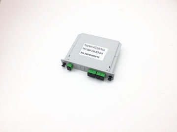 Cassette PLC Fiber Optical Splitter 1x4 Card Inserting LGX Module With SC/APC Connector